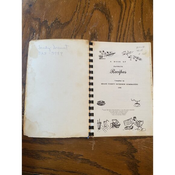 Vintage 1985 Meade County Extension Homemakers Best Recipes Spiral-Bound Kentuck - Picture 4 of 11